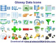 Glossy Data Icons screenshot